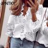 JPNTKY Women's Fashion Casual Autumn Winter Long Sleeve V-Neck Blouses & Shirts