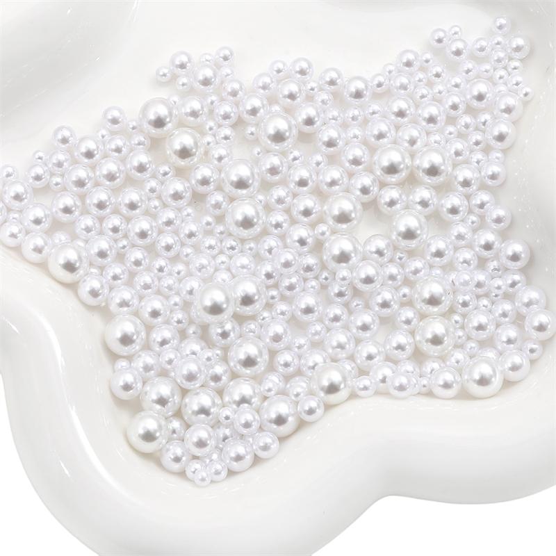 200 шт., 3-8 мм, цветные бусины из АБС-пластика, круглые искусственные жемчужные бусины для самостоятельного изготовления ювелирных изделий, украшения дома, художественный искусственный жемчуг для наполнителей ваз