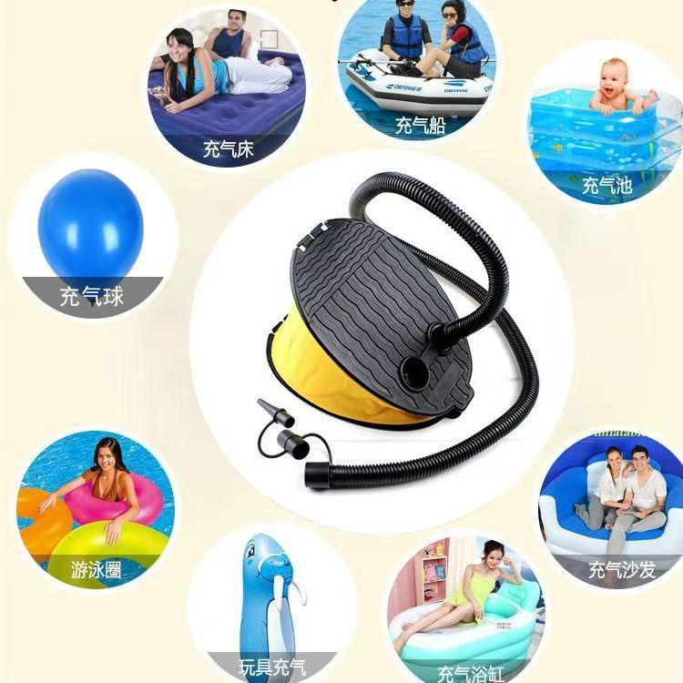Portable Outdoor Foot Pump Air Inator for Camping Mat Mattress Balloon Swimming Floating Accessories Inflator for Pad Boat Bed