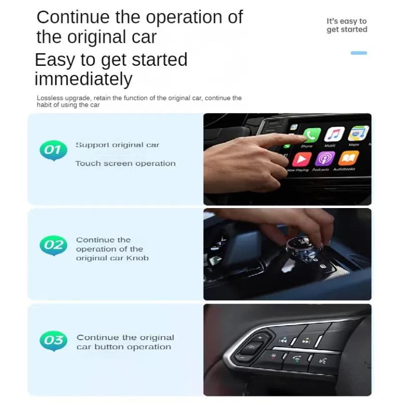Беспроводная Box CarPlay, Проводной-в-Беспроводной USB-адаптер Прямого подключения для модуля сопряжения оригинального автомобиля