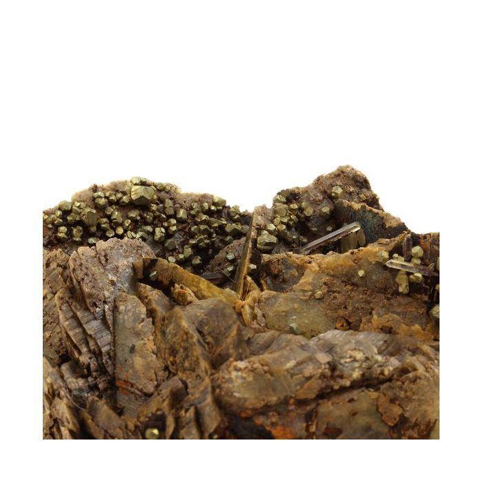 Pierres et Minéraux. Siderite + Pyrite + Quartz. 1160.0 ct. Saint-Pierre-de-Mésage, Isère, France.