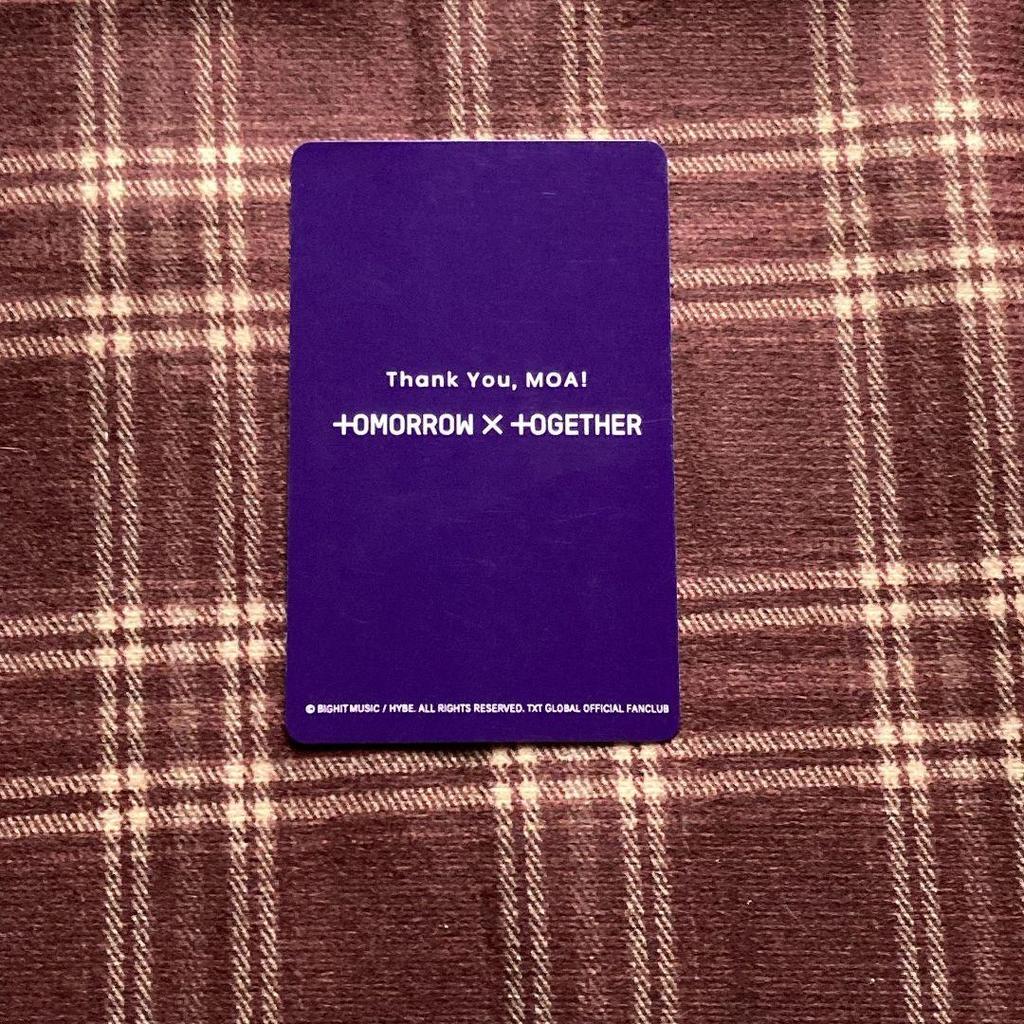 [Б/У] 2024 TXT Тэхён членствоMOA анкета FC торговая карта