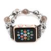 Fashion Faux Agate Beads Bracelet for Apple iWatch Series 1 2 42/38mm Women's Watch Band Strap