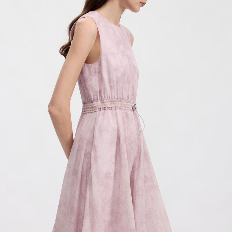 Langzi Round Neck Sleeveless Sunscreen A-Line Maxi Dress