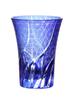 Kiriko Glass Old Glass Cup Traditional Craft Dishwasher Safe [QD-K2] (Cobalt Blue)