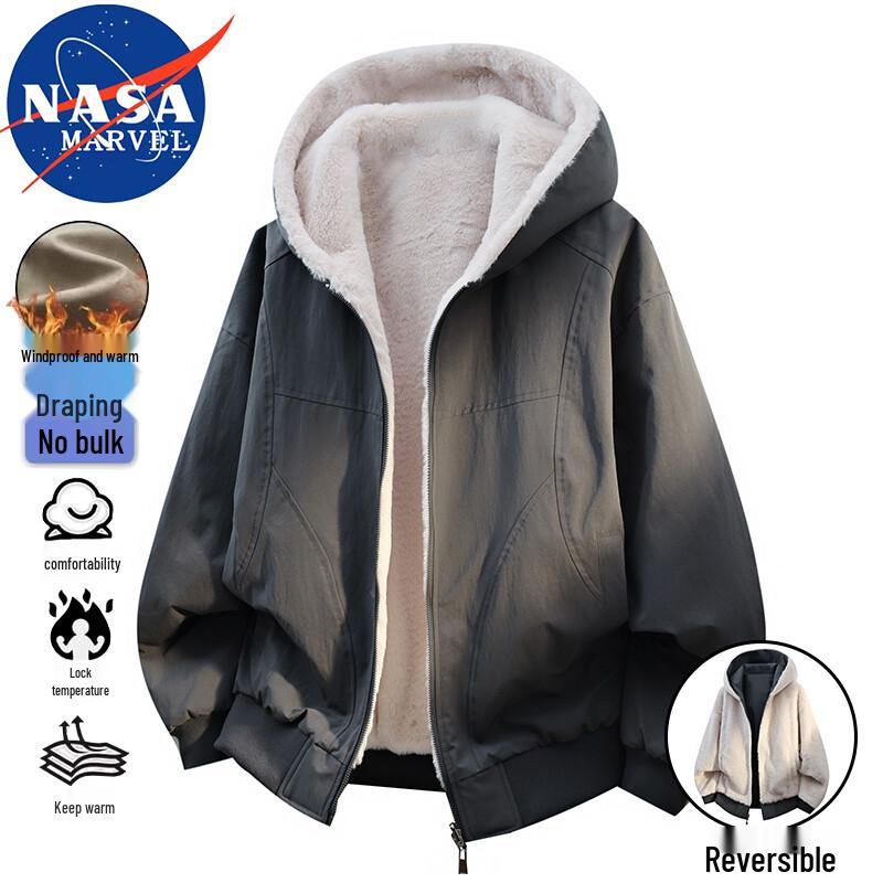 NASA MARVEL Men's Reversible Winter Padded Jacket