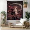 Gothic Illustrations Custom Your Name Wall Decor Tapestry Art For Pet Memorial Birthdaywedding Party Backdrop Family Gift