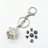 1 набор DND Hollow Metal Dice Keyring 20-гранный многогранный брелок для игры в РПГ