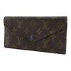 Louis Vuitton Portefeiulle Josephine Purse M60164 Three Fold Brown Monogram Canvas Women Used