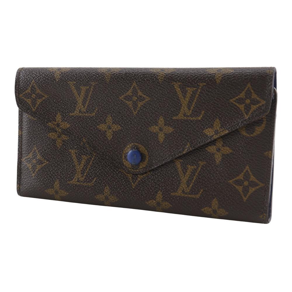 Louis Vuitton Portefeiulle Josephine Purse M60164 Three Fold Brown Monogram Canvas Women Used