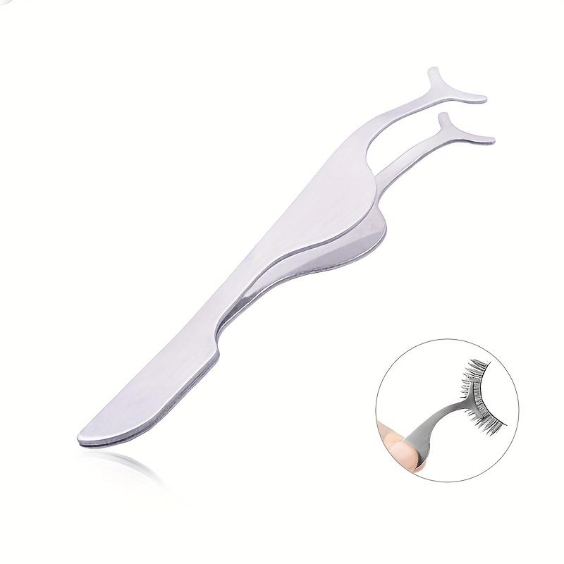 Two Pieces of New Stock Grafting False Eyelashes Tweezers Stainless Steel Eyelash Clamps Hot Glue Eyelash Clamps Eyebrow Auxiliary Tools