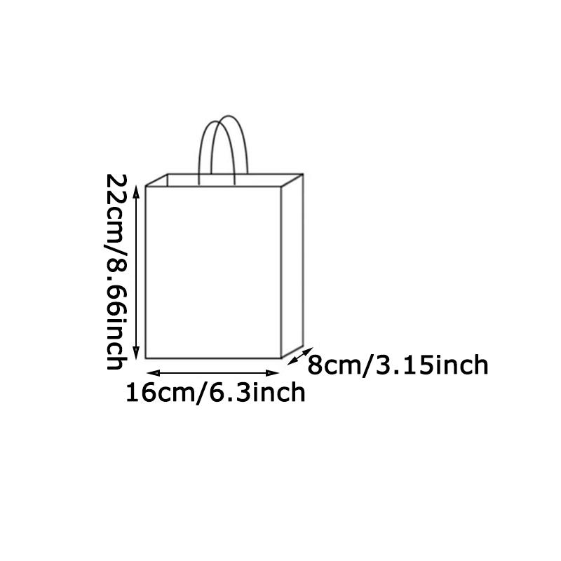 WTEMPO 12 шт 8*16*22 см Рождественские печатные рождественские подарочные пакеты креативные праздничные пакеты для упаковки конфет ручные пакеты из крафт-бумаги
