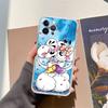 Cartoon D-Diddl Transparent Phone Case for iPhone 17 Air 16 Pro Max 15 14 13 12 11Plus Shockproof Cover
