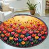 1pc home carpet colorful tulip design rug non slip office decor gift living room bedroom