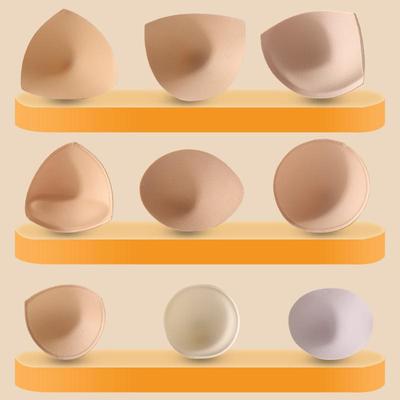 Спортивные 3D Бретели Сменная Подкладка Уплотненные Собранные Тонкие Чашечки Бюстгальтера Раздельные Губчатые Накладки на Грудь