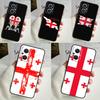 Georgia Grunge Flag Case For OPPO Reno 11F 10 Pro 4 5 6 7 8 Lite 4Z 5Z 8T OPPO Find X6 X5 Pro X2 X3 Neo Cover