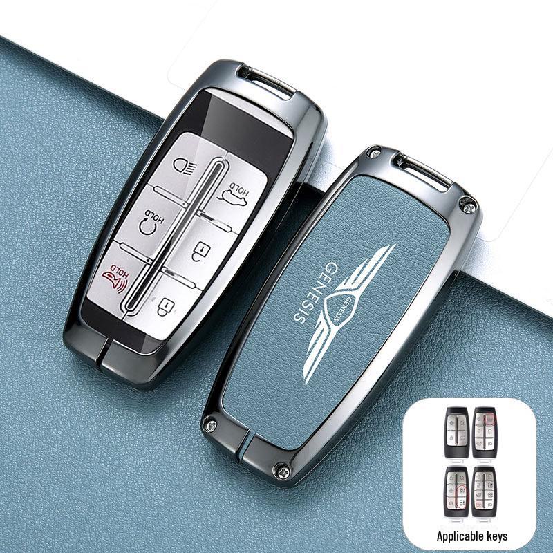 Genesis Car Key Cover for GV70, G80, GV80, G90 - Metal Protective Shell
