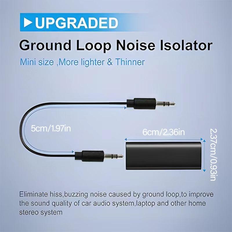 Фильтр подавления звука 3,5 мм Устраняет шум земляной петли Изоляторы для автомобильных и домашних стереосистем
