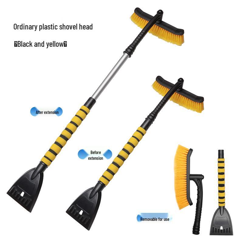 Съемная щетка для снега 2-в-1 и скребок для льда для автомобилей