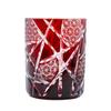 Kiriko Glass Kiriko Rocks Glass Kiriko Glass Kikuyara Gift (Red)