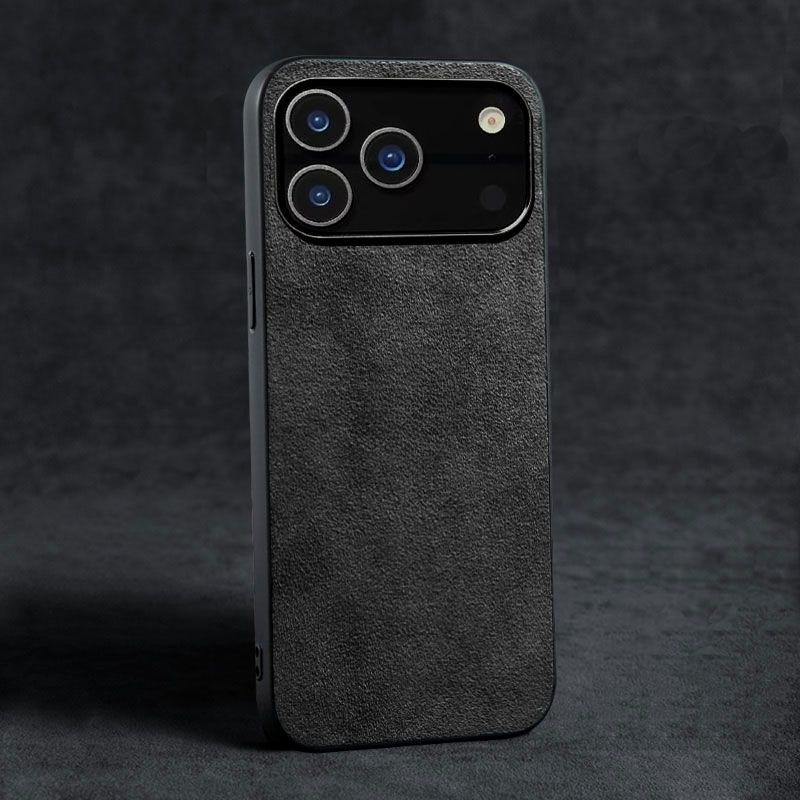 Frosted Ultra-thin Alcantara Case for iPhone 17 Pro Max Air 16 17 16e 15 14 Plus 13 12 11 XS Max X XR 7 8+ Large Lens Hole Cover