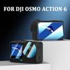 2 комплекта закаленного стекла Защитная пленка для экрана Lnes для аксессуаров экшн-камеры DJI Osmo Action 6