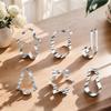 6Pcs Christmas Cookie Cutter Gingerbread Xmas Tree Mold Christmas Cake Decoration Tool Navidad Gift DIY Baking Cookie Mould