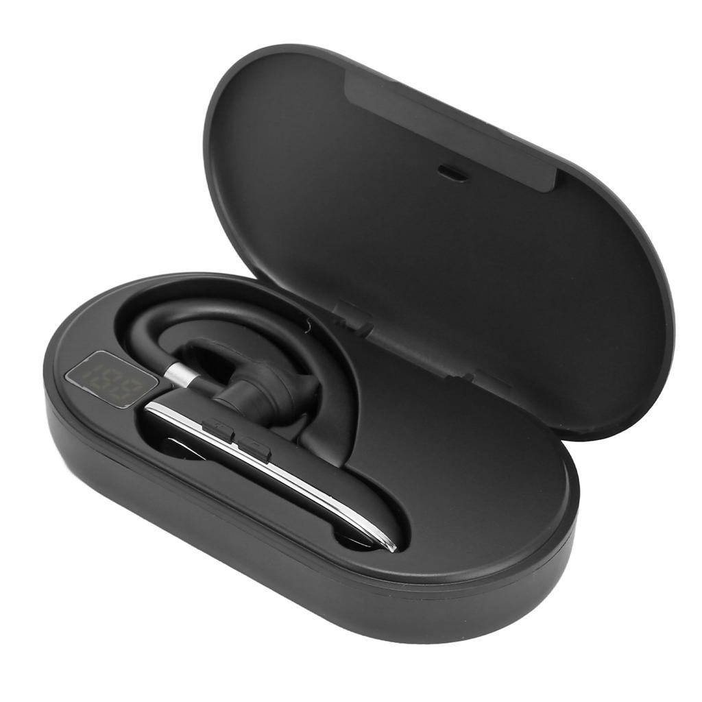 Bluetooth Headset Noise Cancelling Hands Free Built in Mic Single Ear Wireless Earphone for Driving Business Sports