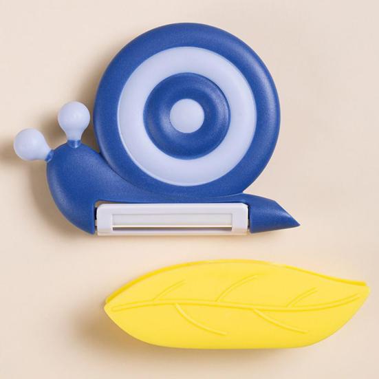 Керамическая овощечистка с дизайном улитки, портативная овощечистка с нескользящей ручкой, универсальная овощечистка для пикника и кемпинга