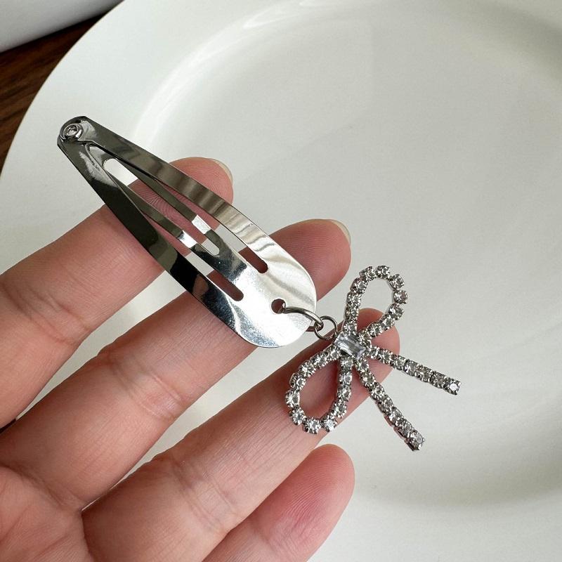 Y2K Корейская заколка для волос с белым жемчугом и бантом, зажимы для волос для женщин, девушек, элегантные, модные, геометрические заколки для волос, аксессуары для волос