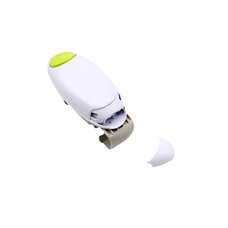 Electric Multi-Opener: Double-Ear Can & Bottle Opener with One-Button Automatic Silicone Grip.