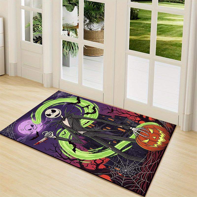 Nightmare Before Christmas Carpet Rug Soft Washable Anti Slip Home Living Room Sofa Mats Personalized Christmas Rug