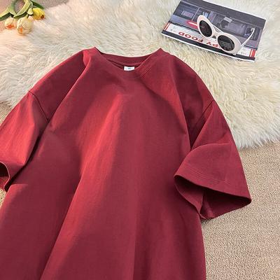 Летняя новинка 230 г/м² хлопковые футболки мужские дышащие удобные с коротким рукавом топ повседневные оверсайз хип-хоп уличная одежда футболки