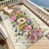Romantic Elegant Rug Vintage Floral Theme Decor Living Room Bedroom Dining Room Carpets Home Decor Comfortable Mats Non Slip