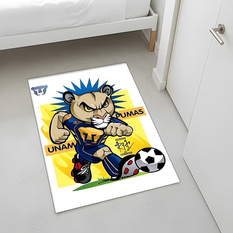 Club Universidad Nacional AC (1) Rug Suitable For Living Rooms Bedrooms Computer Rooms Dining Areas And Placement Under Tables And Chairs Also An Idea