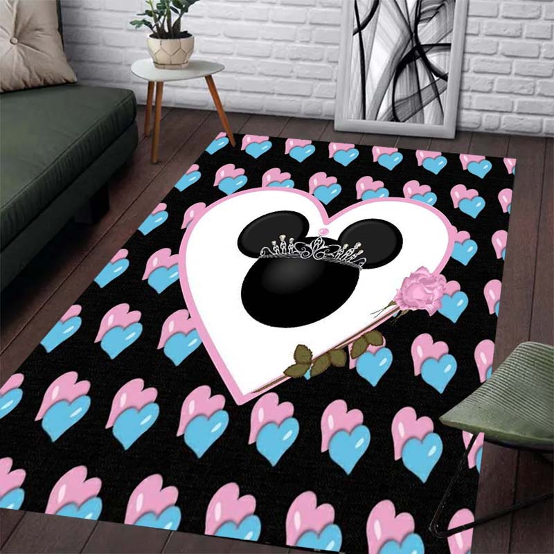 Five-pointed Star Minnie Print Carpet - Slip-resistant Kitchen Mat, Outdoor Carpet, Home and Bedroom Decoration, Birthday Gift