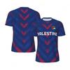 Palestine Flag 3D Print Football T-Shirt Men Oversized Casual Summer Sports Short Sleeve Tee