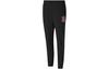 Women's Pants PUMA Knitted Sweatpants Women's Black Red Moderate Straight Fit Pants