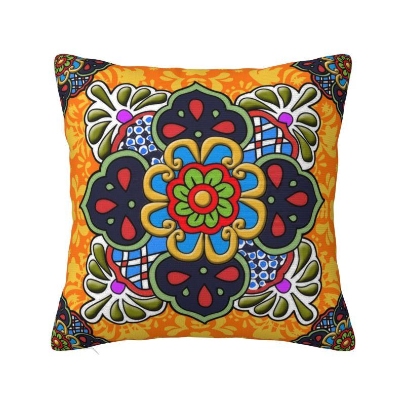 Красочный цветочный мексиканские цветы наволочка для подушки домашний декор диван кресло чехол на подушку полиэстер уютная наволочка дакимакура