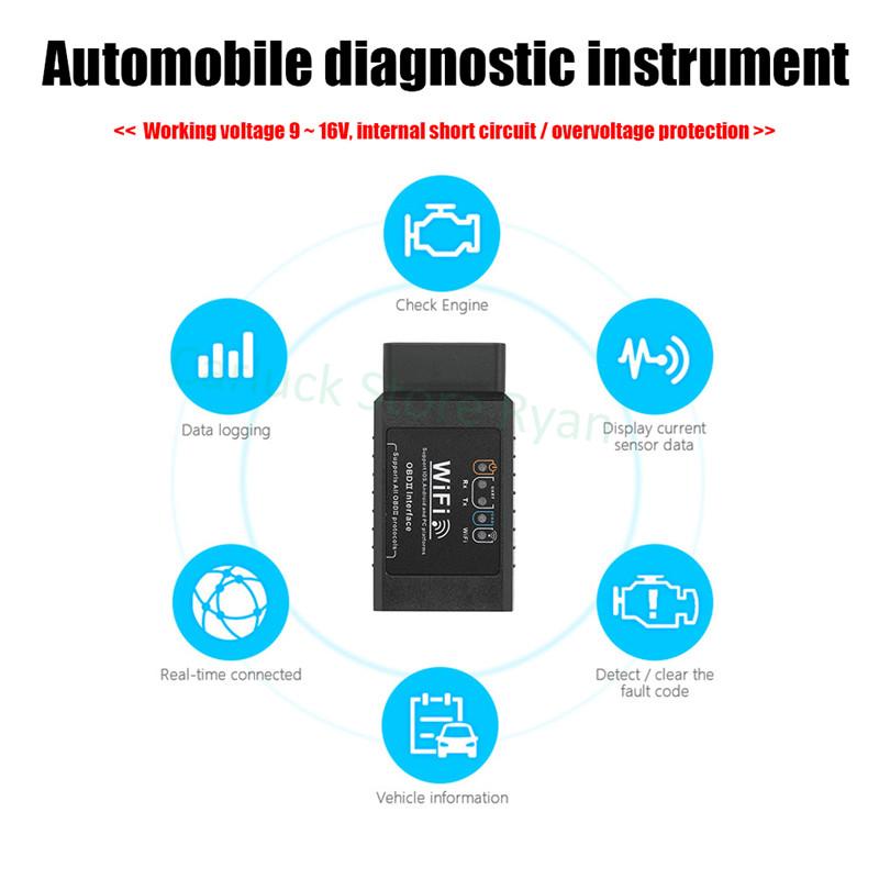 ELM 327 V1.5 WIFI OBD2 WIFI сканер автомобильный диагностический инструмент для Mitsubishi ASX Outlander Lancer Colt Evolution Pajero Eclipse Grandis