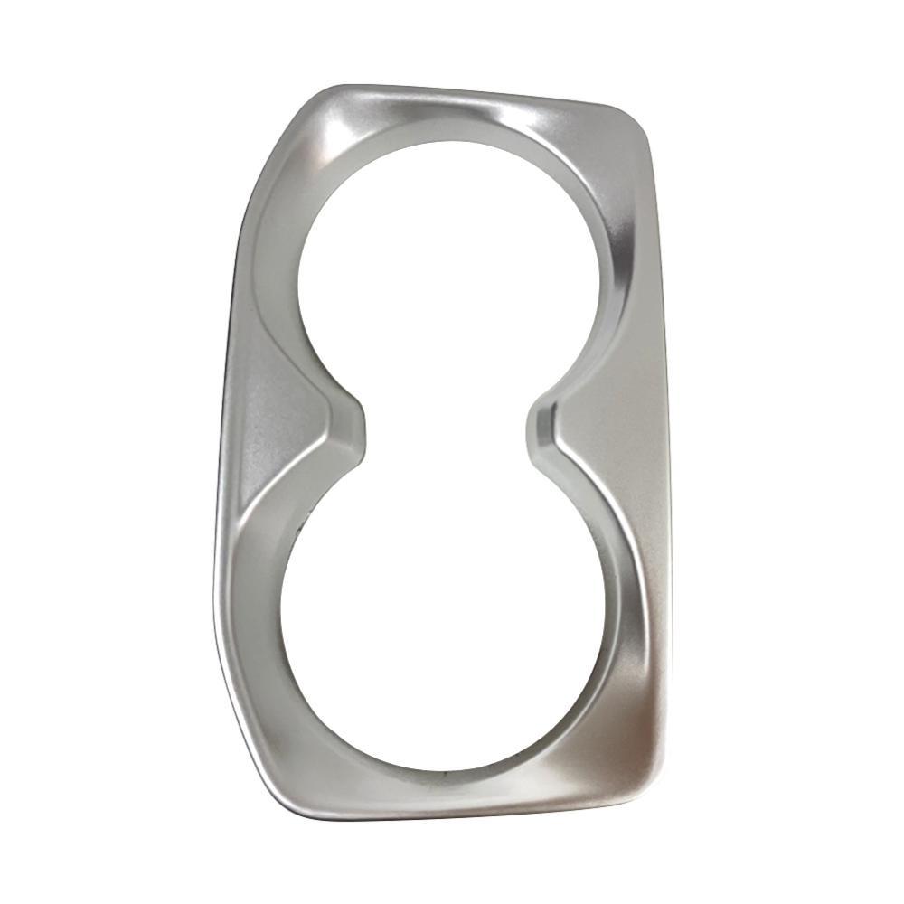 Car Interior Cup Holder Cover Trim for Peugeot 4008 5008 3008 GT 2017 2018 Matte Chrome Framing Styling Car Accessories ABS MM36