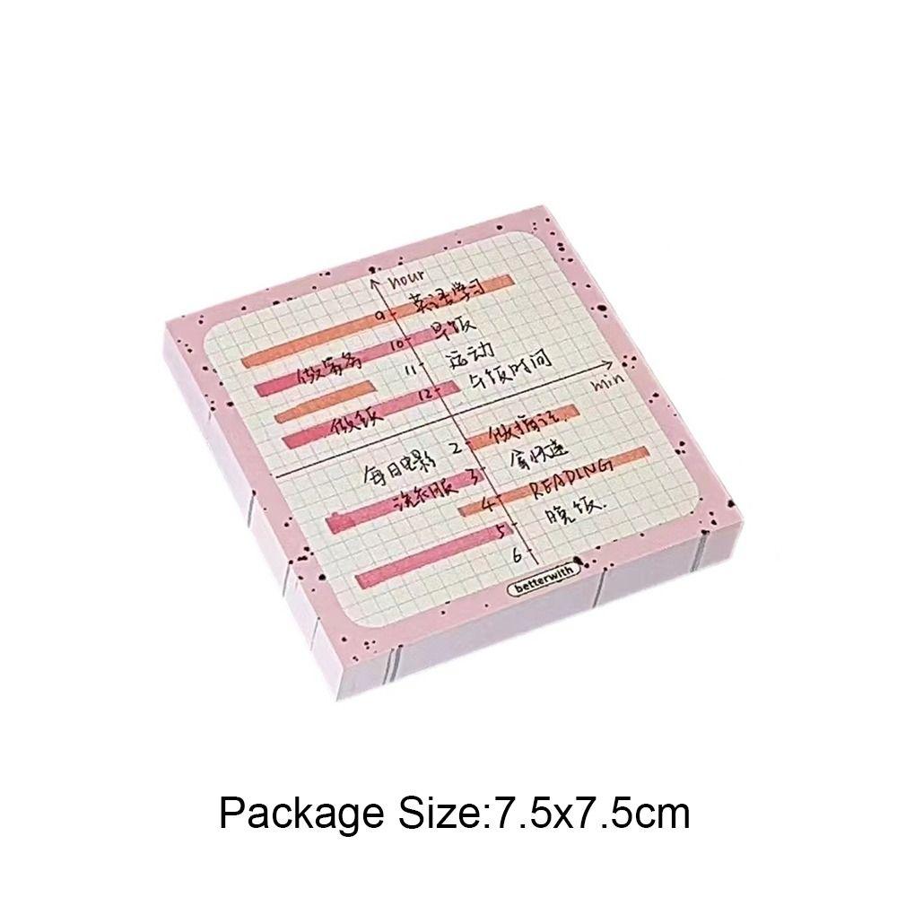 50 Pads/Pack School Stationery Scrapbooking Notepads Paper Planner Sticky Notes Student