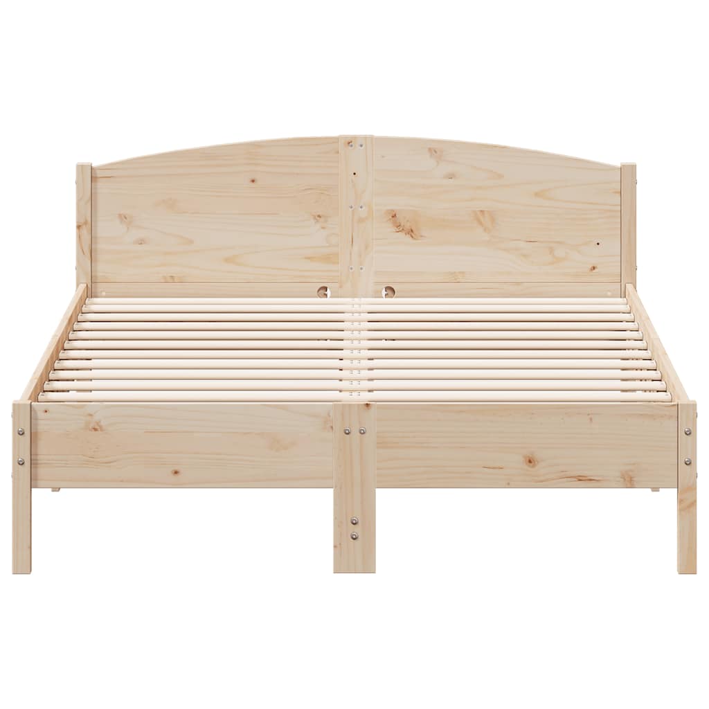 Solid Wood Bed without Mattress 120 x 200 cm Pine Wood