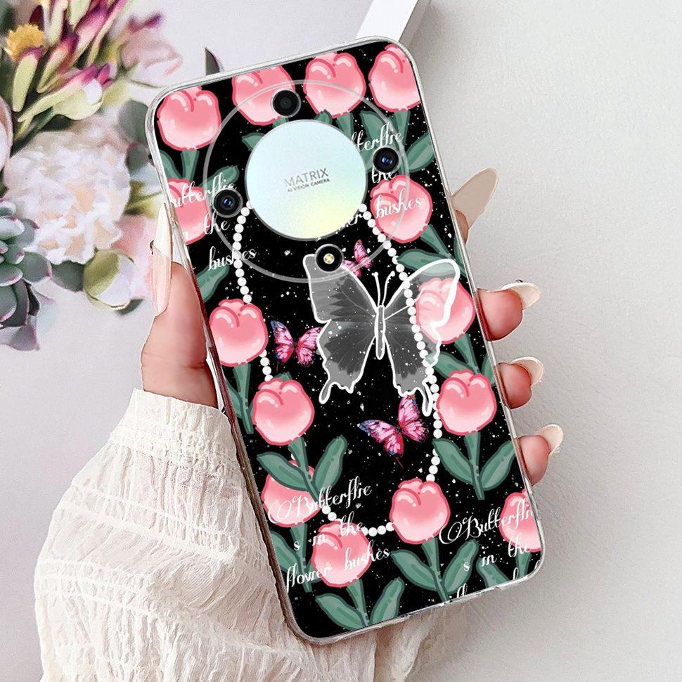 For Honor X9a 5G Case RMO-NX1 Beautiful Butterfly Soft Silicone Phone Cases For Honor X 9a X9a 2022 Back Cover Bumper 6.67"
