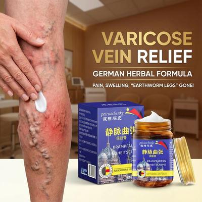 Натуральная травяная мазь от варикоза - Массажный крем для ухода за ногами при отеках