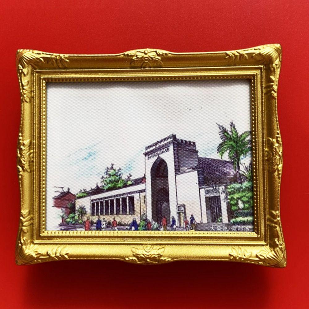 DIY Магнитная фоторамка на холодильник 3D Креативные магниты на холодильник Винтажное украшение для фотографий Картина Рамка для фотографий