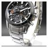 Casio EDIFICE Водонепроницаемые и ударопрочные Кварцевый механизм Стальной ремешок Японские и корейские часы Мужские часы Черный циферблат EQS-930DB-1AV
