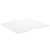 Protecteur de table - Transparent - 90x90 cm - 2 mm - PVC - Imperméable et facile à nettoyer
