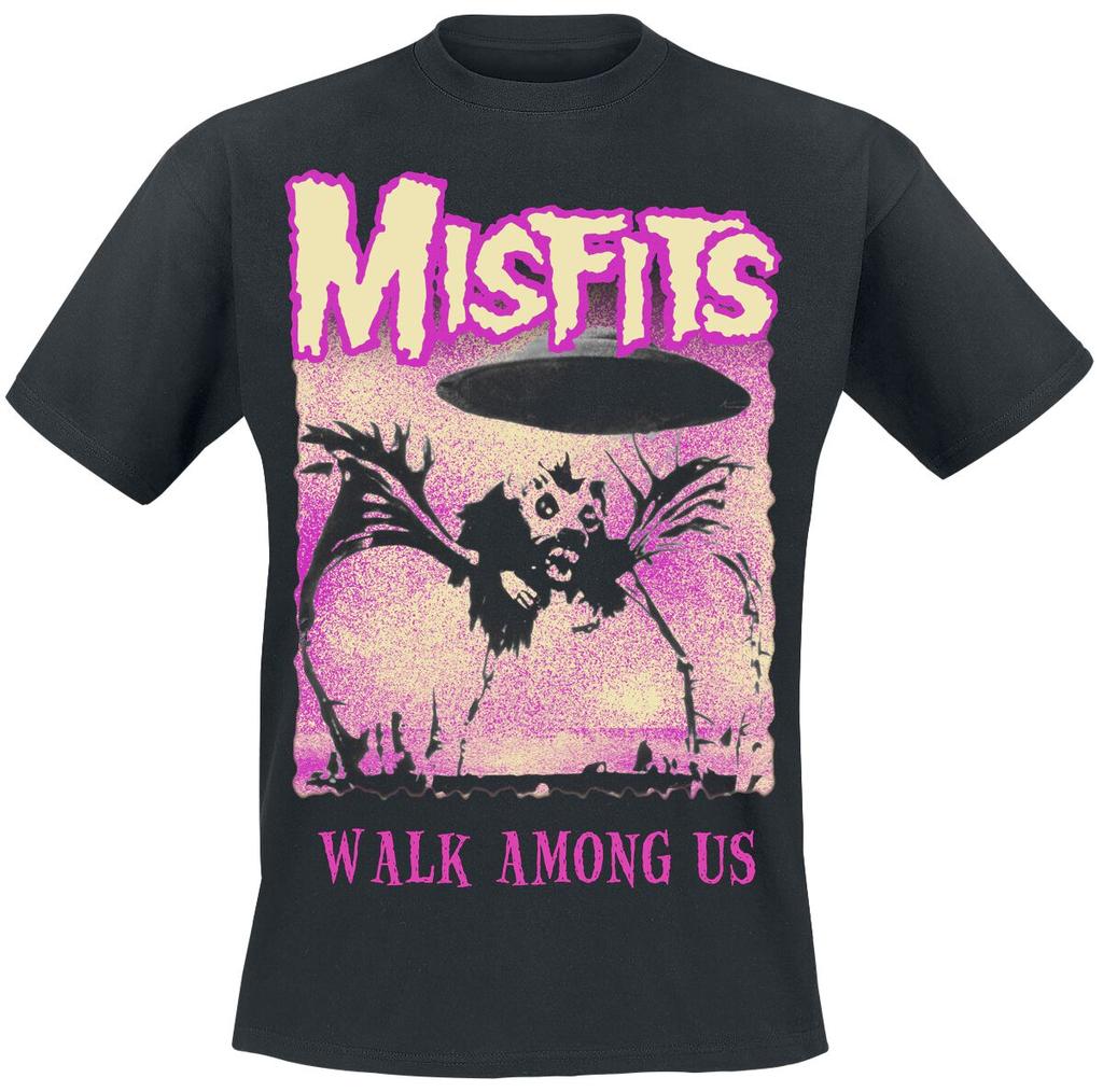 Hot Misfits Cotton Band Shirt Unisex Summer Short Sleeve Fashion Brand Tee Luxury Casual Vintage