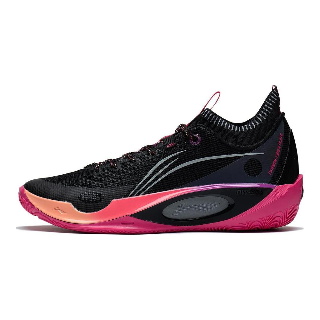 Li Ning Wade 808 Ultra Sunrise Нескользящие, Износостойкие, Дышащие Низкие Баскетбольные Кроссовки Мужские Черные ABAS113-4